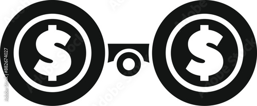 Concept of investment strategy and financial vision, searching for new business opportunities