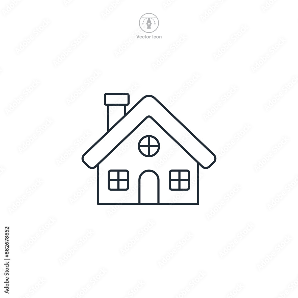house building Icon symbol vector illustration isolated on white background house building Icon symbol vector illustration isolated on white background