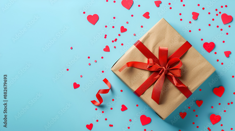 Red rose and Valentines day hearts on wood copy space for text,Top view of aesthetic gift in craft box with ribbon. Pink hearts confetti background Greeting concept,Trendy attractive gifts
Red rose and Valentines day hearts on wood copy space for text,Top view of aesthetic gift in craft box with ribbon. Pink hearts confetti background Greeting concept,Trendy attractive gifts