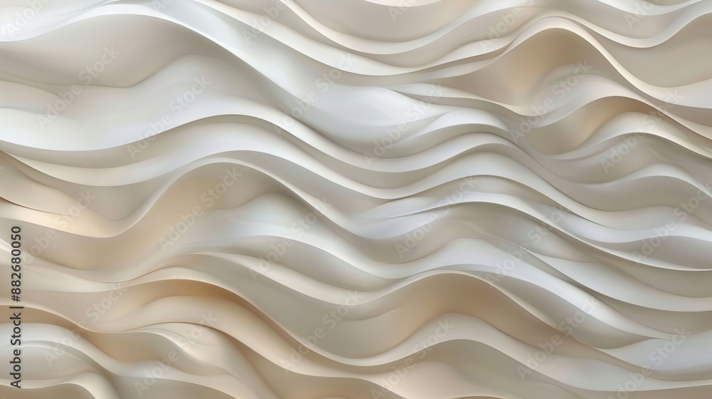 Fototapeta premium A calm, serene background of soft, wavy lines in muted, earthy tones.