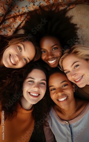 Group of Friends Taking Selfie Together