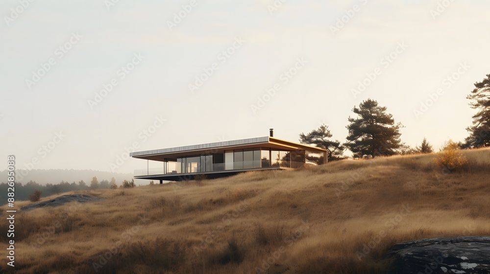 Modern House on Prairie Modern House on Prairie