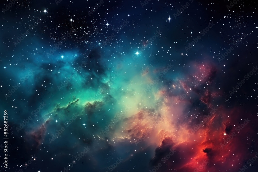 Abstract red blue green cosmos cloud galaxy backgrounds astronomy universe. Abstract red blue green cosmos cloud galaxy backgrounds astronomy universe.
