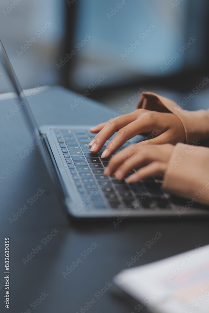 Business people team working at office with tablet and document, doing planning analyzing the financial report, business plan investment, finance analysis concept. Economic business discussions. Business people team working at office with tablet and document, doing planning analyzing the financial report, business plan investment, finance analysis concept. Economic business discussions.