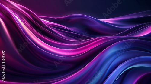 Wallpaper Mural Wavy glass shapes background. Abstract glass waves on a background. Modern abstract background for banner, art, ads, and many more Torontodigital.ca