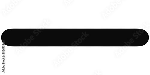 Shape of horizontal text bar with rounded edges