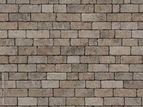 Wallpaper Mural Rustic Brick Wall with Weathered Texture Torontodigital.ca