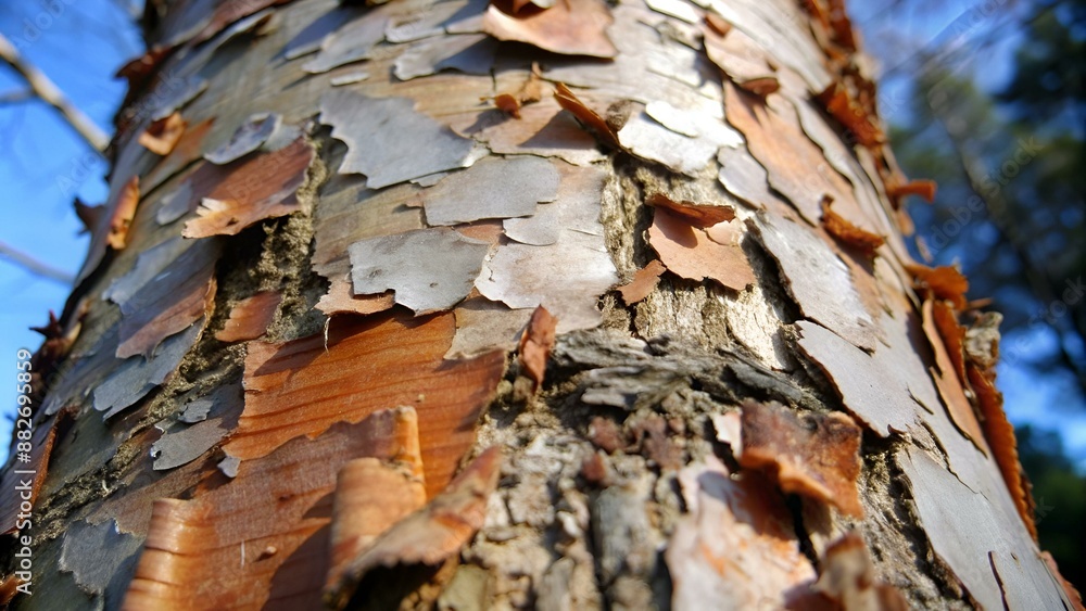 Kaputt - Rinde von Baum blättert ab Kaputt - Rinde von Baum blättert ab