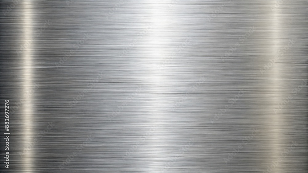 High-resolution image of a gleaming metallic background featuring a smooth, brushed stainless steel texture with subtle grain and reflective finish. High-resolution image of a gleaming metallic background featuring a smooth, brushed stainless steel texture with subtle grain and reflective finish.