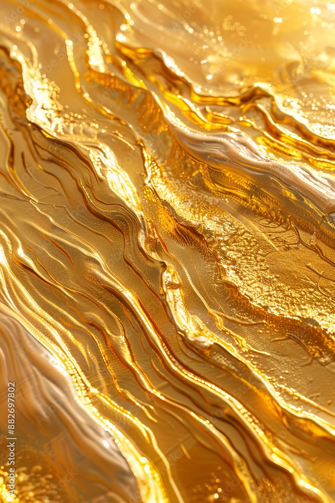 24k gold abstract waves dripping look 3d paint 24k gold abstract waves dripping look 3d paint