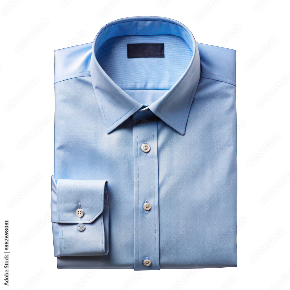 Light blue shirts for formal fashion isolated on transparent background Light blue shirts for formal fashion isolated on transparent background