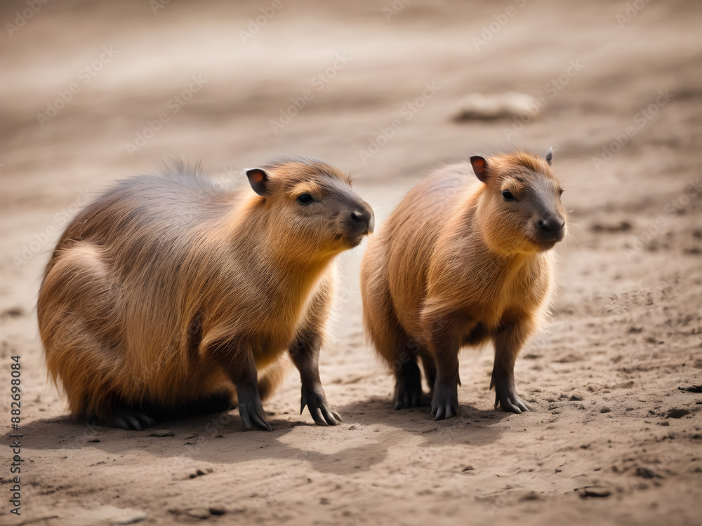 newborn capybara isolated on background newborn capybara isolated on background