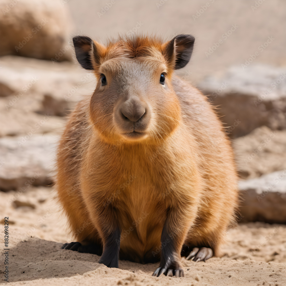 newborn capybara isolated on background newborn capybara isolated on background