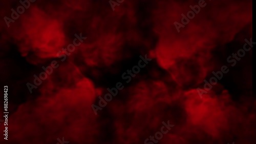 Red smoke abstract animation background