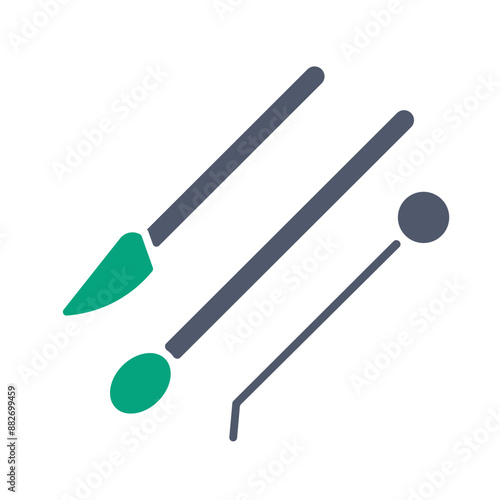 stirring rod, knife and inoculation loops