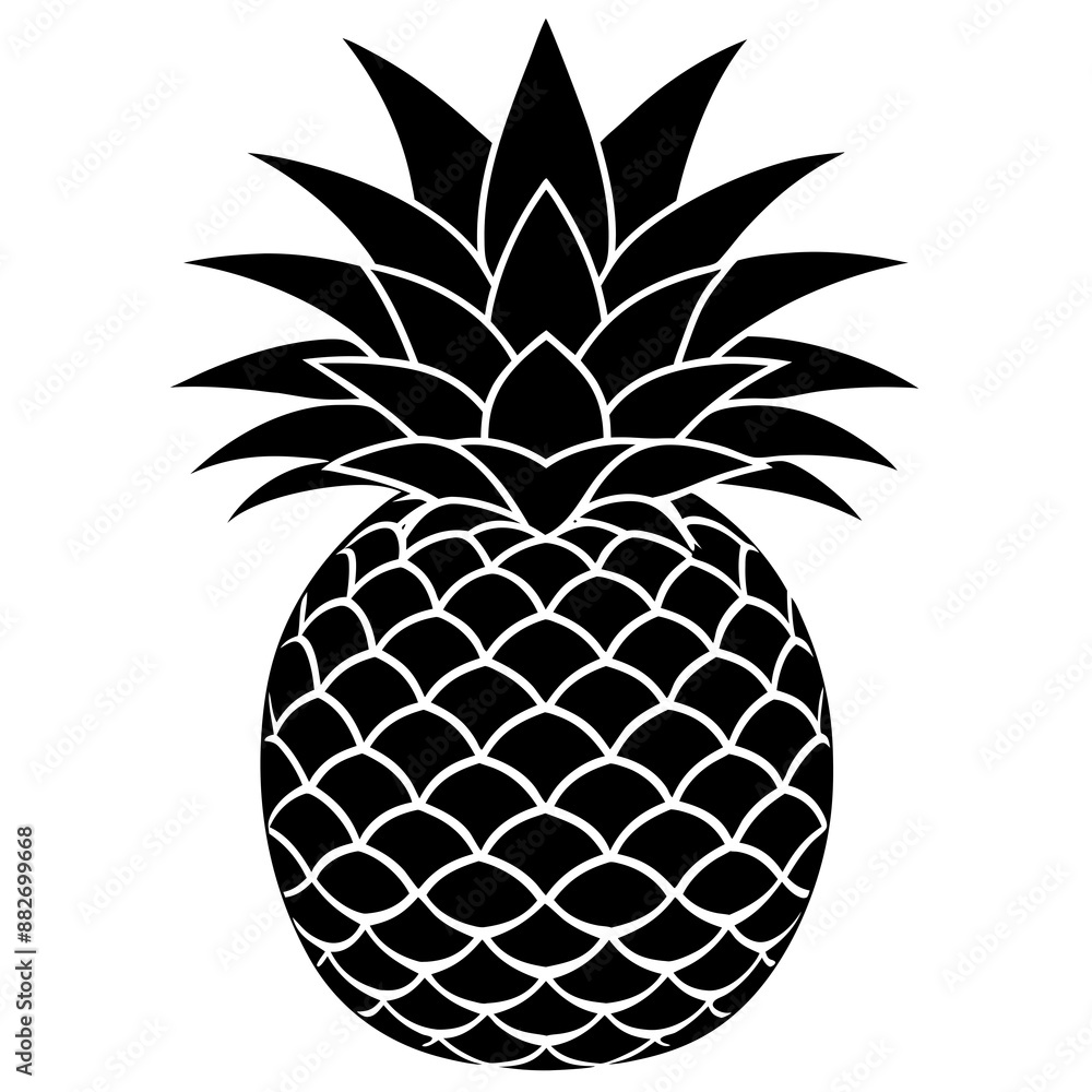 Obraz premium illustration of pineapple