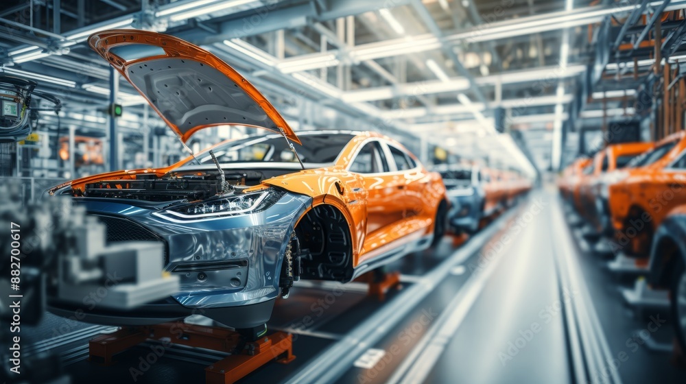 High tech 3d car factory green energy electric vehicle assembly line with automated robots High tech 3d car factory green energy electric vehicle assembly line with automated robots