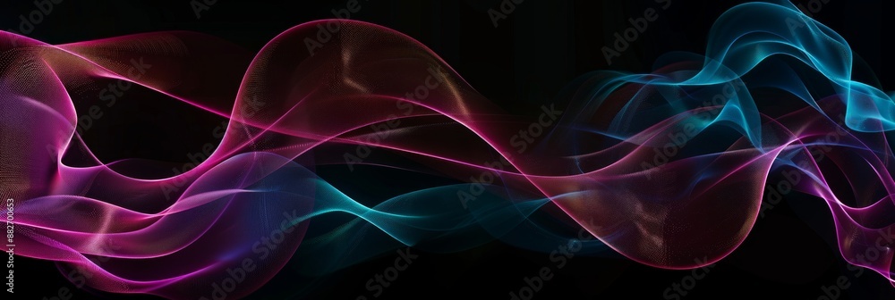 Abstract glass waves on a background. Modern abstract background for banner, art, ads, and many more Abstract glass waves on a background. Modern abstract background for banner, art, ads, and many more