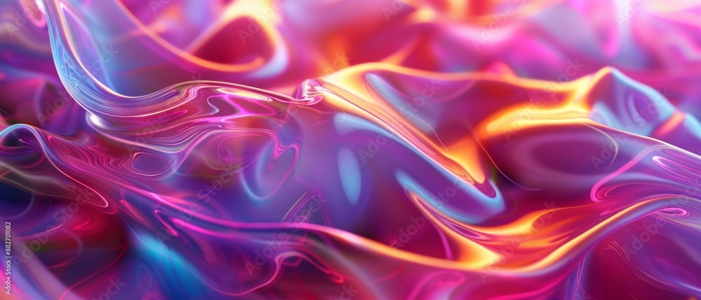 Naklejka premium Abstract glass waves on a background. Modern abstract background for banner, art, ads, and many more