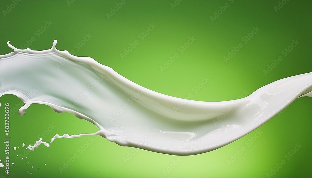 milk splash on green background milk splash on green background