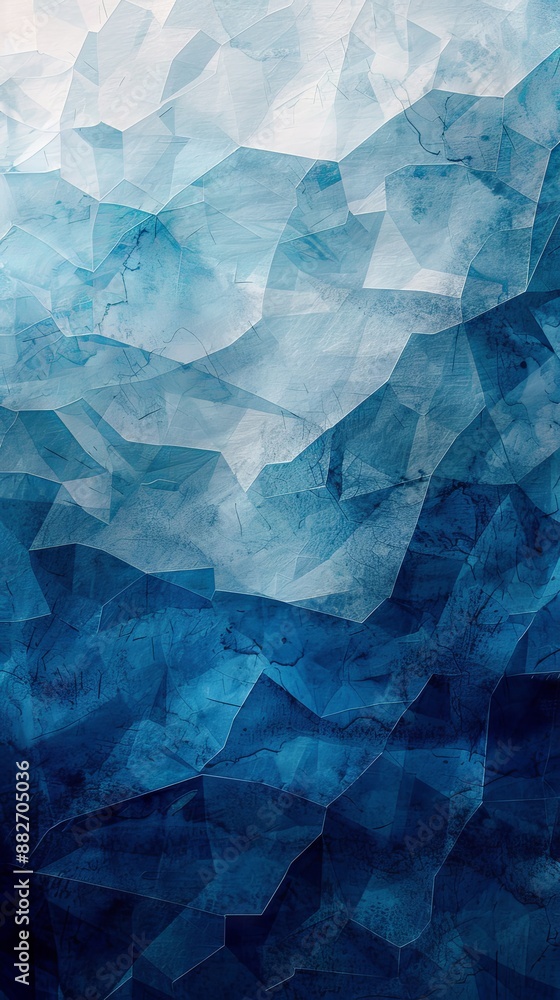Obraz premium Abstract geometric background with shades of blue and grey, suitable for corporate presentations and business projects
