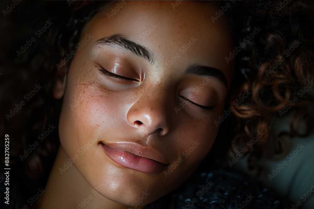 close up of beautiful african american woman portrait bokeh style background close up of beautiful african american woman portrait bokeh style background