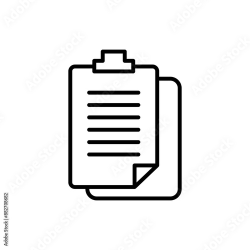 clipboard line icon