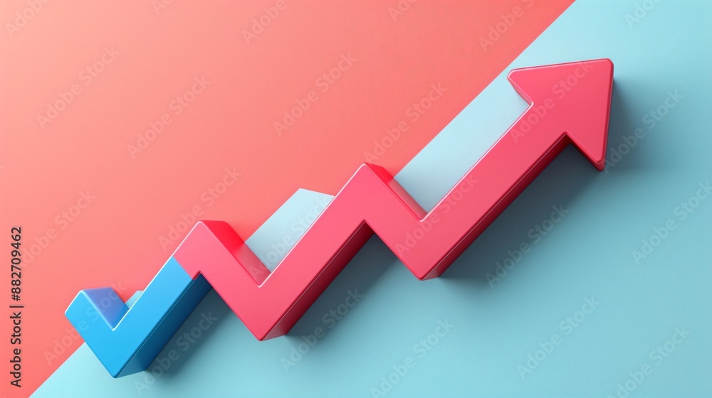 a minimalist concept of business growth with an arrow graph symbolizing future growth and development, evoking success and progress a minimalist concept of business growth with an arrow graph symbolizing future growth and development, evoking success and progress