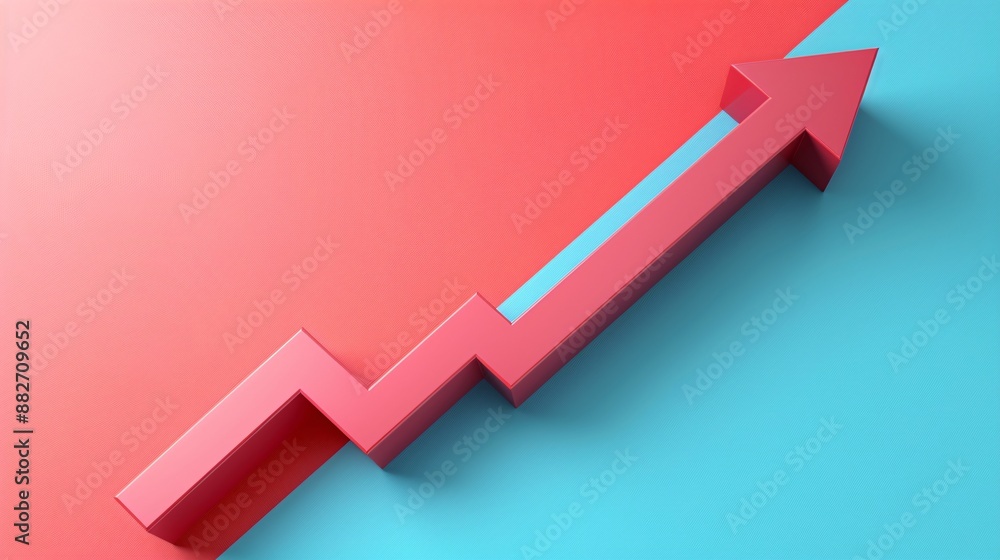 a minimalist concept of business growth with an arrow graph symbolizing future growth and development, evoking success and progress a minimalist concept of business growth with an arrow graph symbolizing future growth and development, evoking success and progress