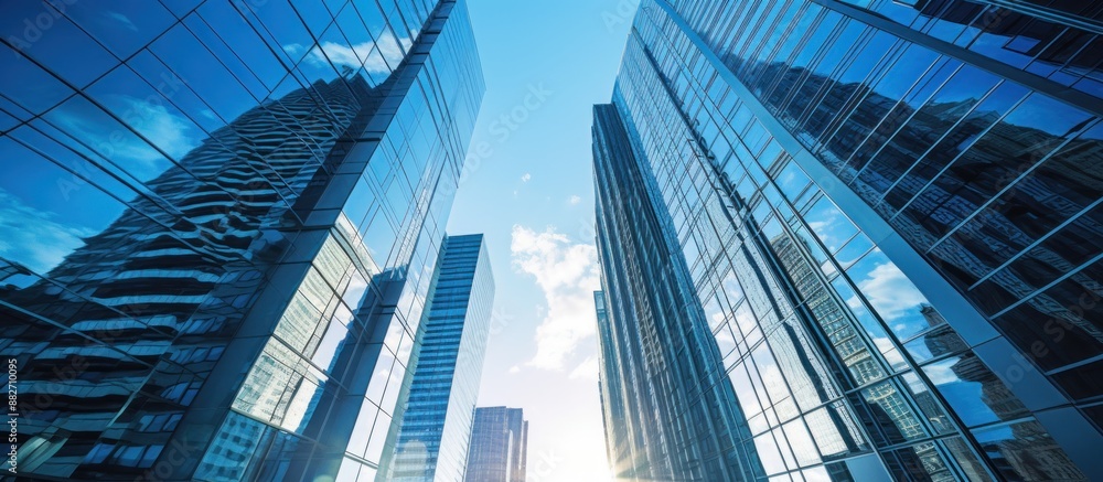 Modern Skyscrapers Reflecting the Sky Modern Skyscrapers Reflecting the Sky