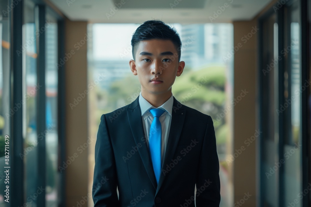 Formal Portrait of a Young Man in a Suit Formal Portrait of a Young Man in a Suit