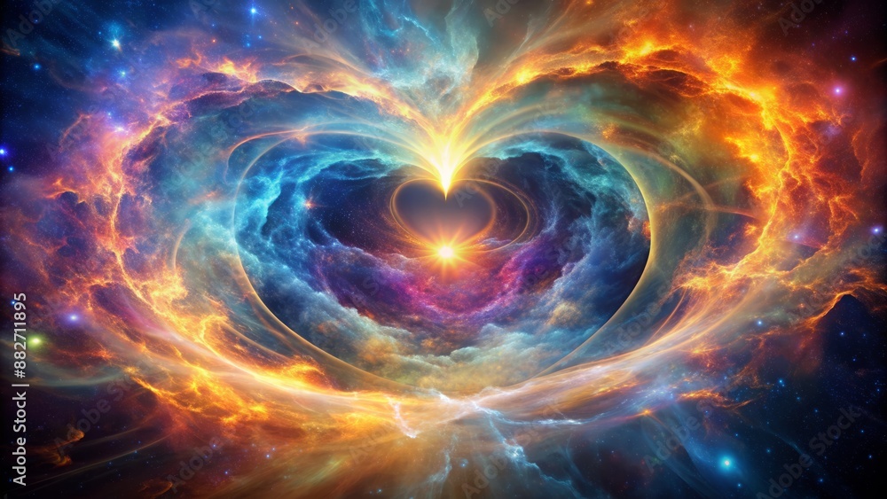 Vibrant, swirling clouds of iridescent gas surround a brilliant, pulsing core, evoking the mysterious heart of subatomic particles in stunning detail. Vibrant, swirling clouds of iridescent gas surround a brilliant, pulsing core, evoking the mysterious heart of subatomic particles in stunning detail.
