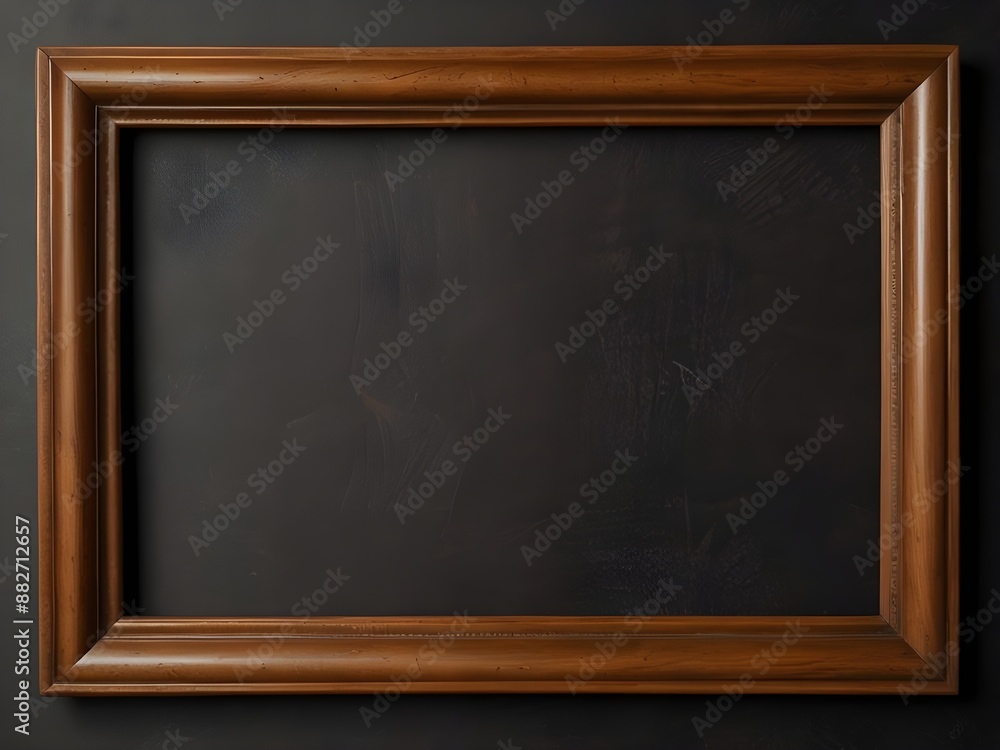 Top view of wooden frame with copy space Top view of wooden frame with copy space
