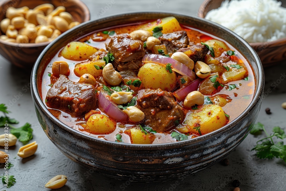 a blow of Beef Massaman a blow of Beef Massaman