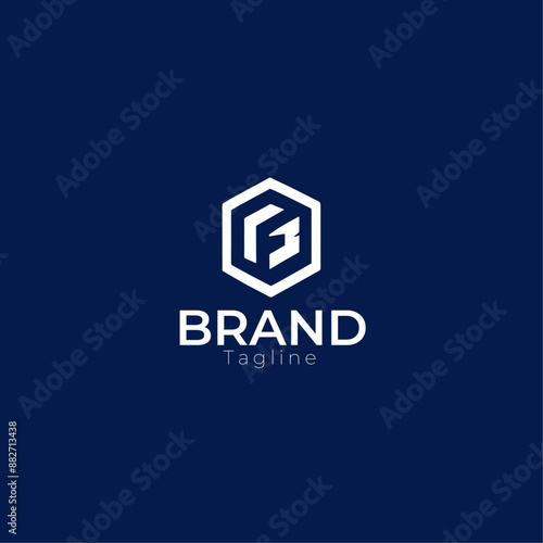 Modern and strong letter E initials logo design