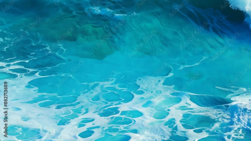 Abstract Blue Ocean Water Texture Generative AI Abstract Blue Ocean Water Texture Generative AI