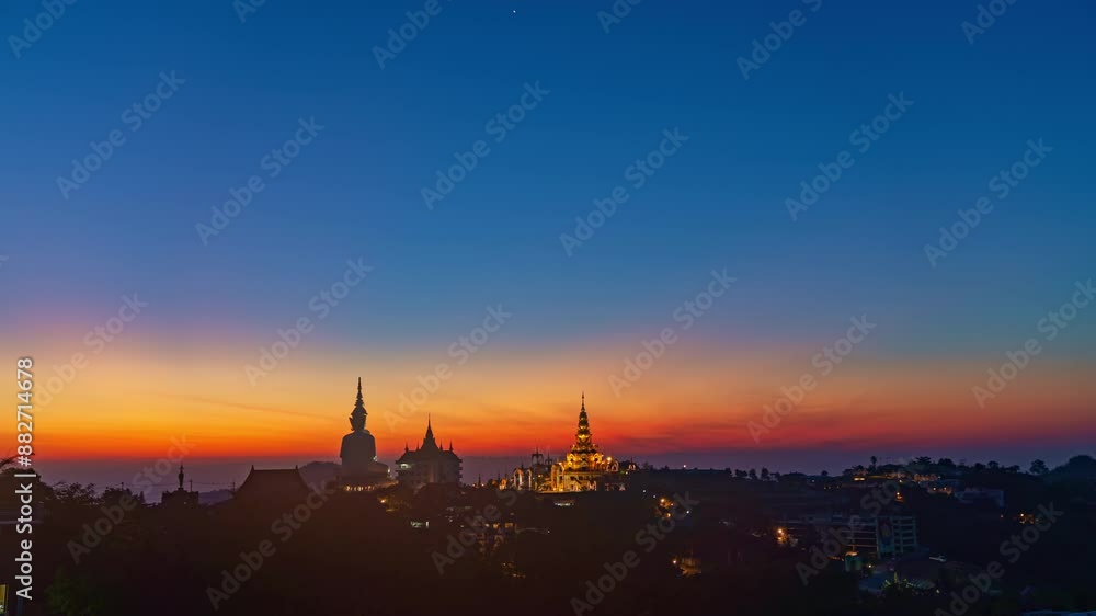 Time lapse amazing sky in twilight at Pha Son Kaew temple. Big White Five buddha Statues in Wat Phra That Pha Son Kaew temple at Phetchabun Thailand.
beautiful golden pavilion of Wat Phachonkeaw. Time lapse amazing sky in twilight at Pha Son Kaew temple. Big White Five buddha Statues in Wat Phra That Pha Son Kaew temple at Phetchabun Thailand.
beautiful golden pavilion of Wat Phachonkeaw.