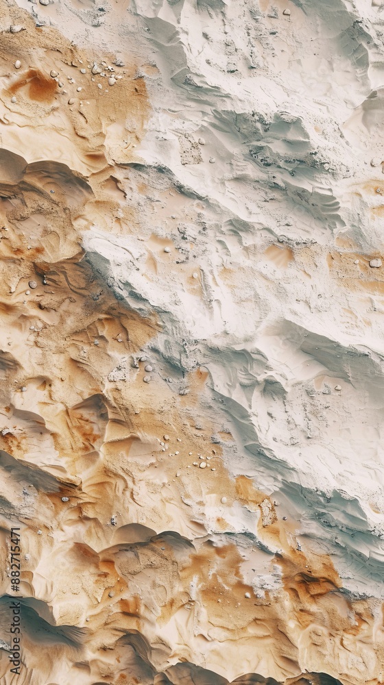 Fototapeta premium Sandy Beach Shore Texture Background, 4K hyperrealistic photo