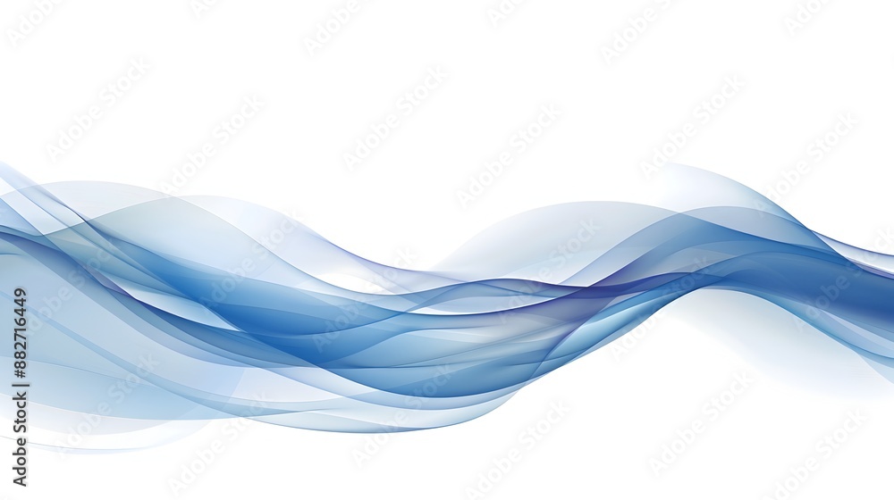 Flowing Blue Abstract Waves Elegant Digital Background Flowing Blue Abstract Waves Elegant Digital Background