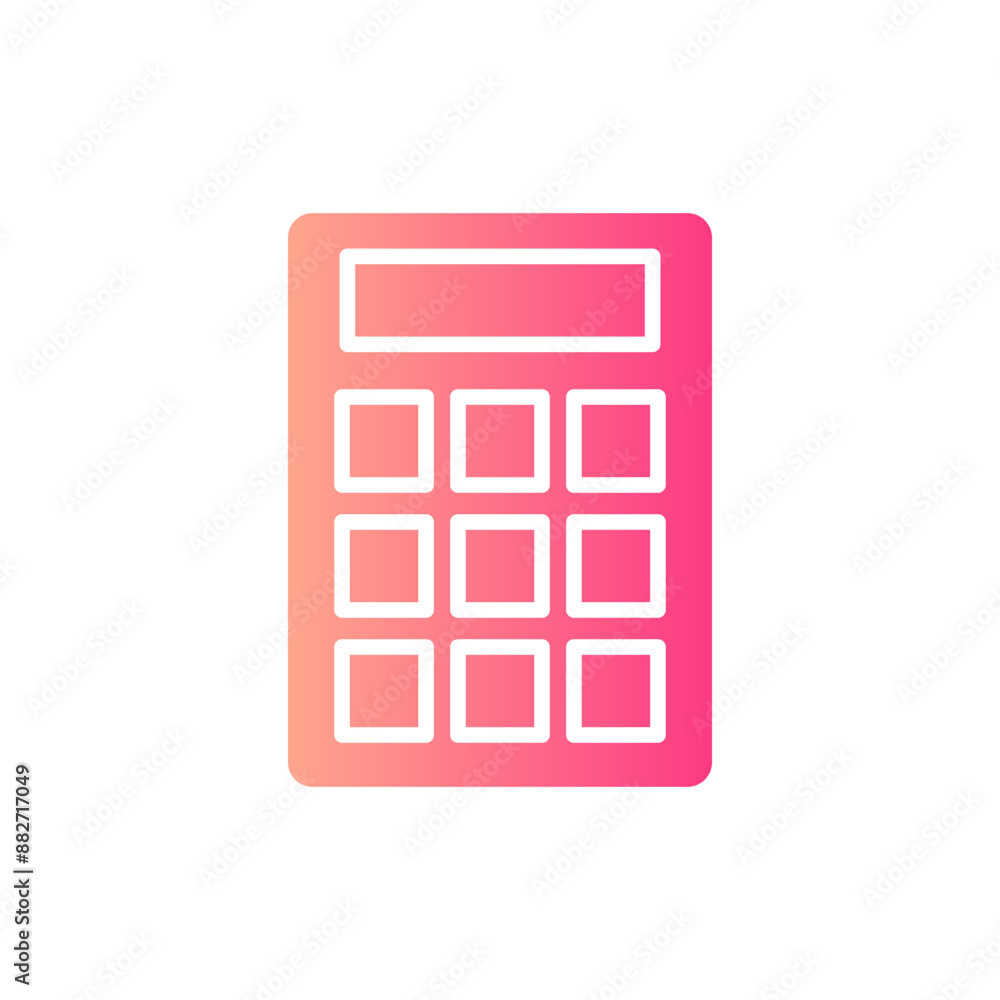 calculator gradient icon calculator gradient icon