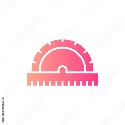 protractor gradient icon photo