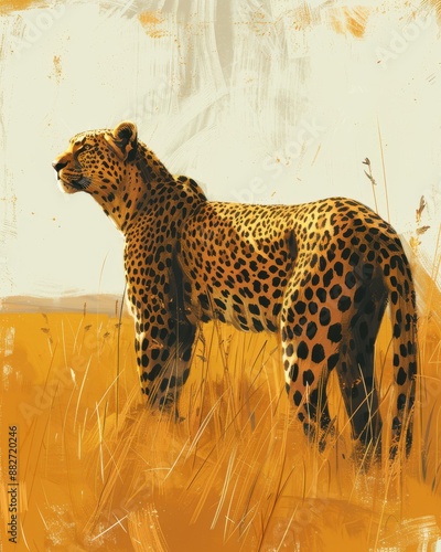 A solitary leopard surveys a vast, golden savannah with a caption teasing the adventures of turning 21.