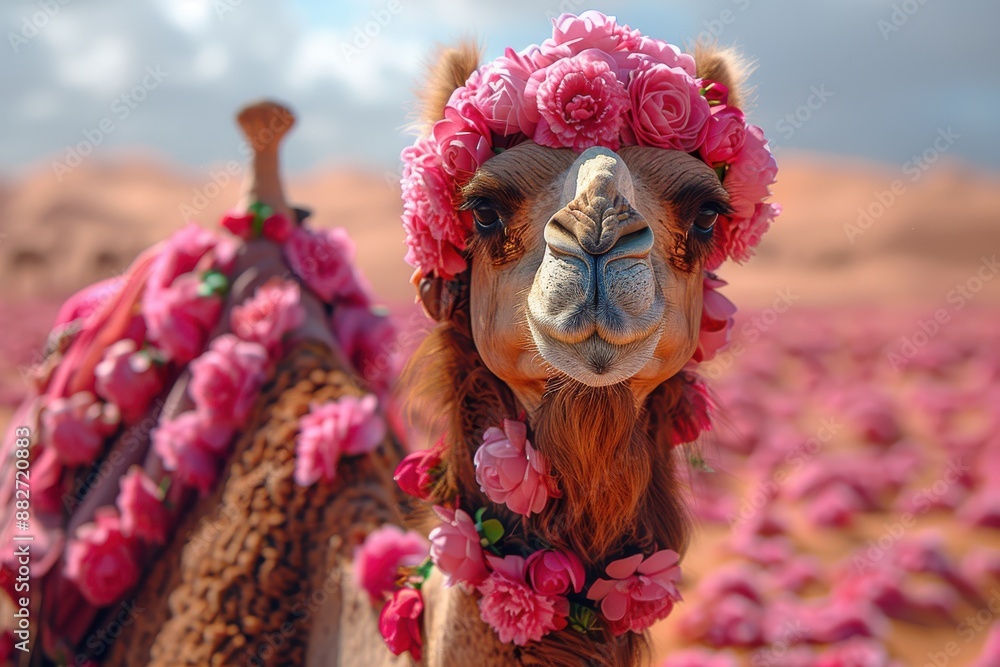 A solitary camel in a golden desert with the words '18 is just a trailer, 21 is where the script starts.' Raspberry pink and dark chocolate colors. A solitary camel in a golden desert with the words '18 is just a trailer, 21 is where the script starts.' Raspberry pink and dark chocolate colors.
