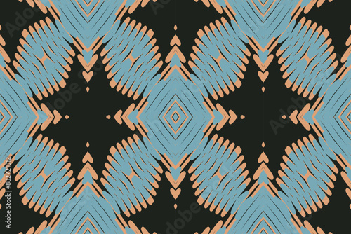 Aztec style abstract vector illustration. design for texture, fabric, clothing, African ikat ancient Egypt arabesque cloth Asian design bandana print silk