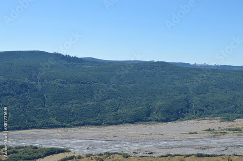 Canvas-taulu Toutle River Valley Lahar Deposit and Forest Recovery, Mount St