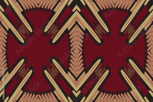 Aztec style abstract vector illustration. design for texture, fabric, clothing, African ikat ancient Egypt arabesque cloth Asian design bandana print silk