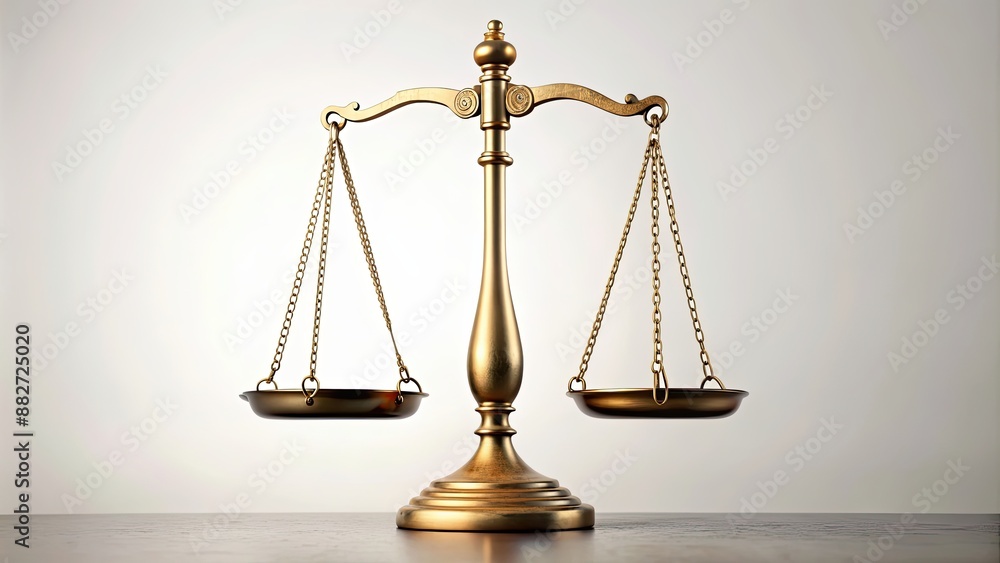 Scales of justice balancing on a white background , law, legal, equality, balance, fairness, judge, court, system, symbol Scales of justice balancing on a white background , law, legal, equality, balance, fairness, judge, court, system, symbol