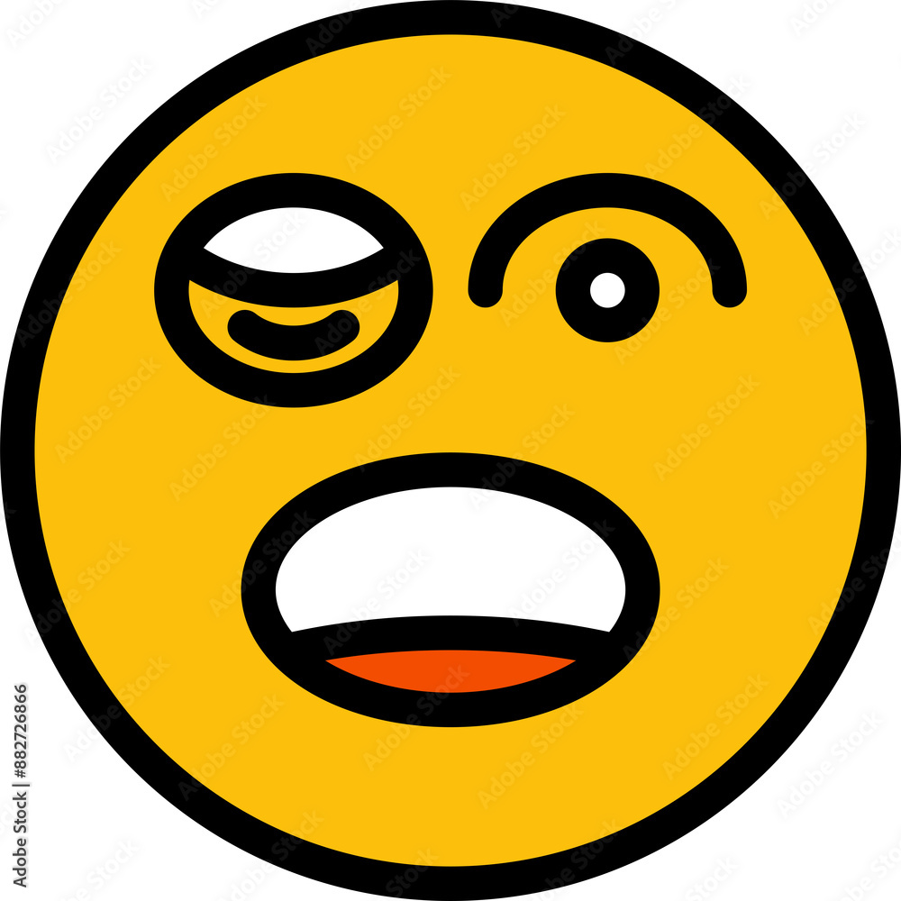 Fototapeta premium Blink Eye Emoji