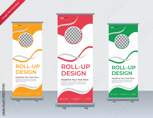 morden Business roll up display standee for presentation 