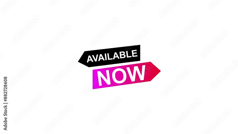 Available Now button video for promotion Available Now button video for promotion